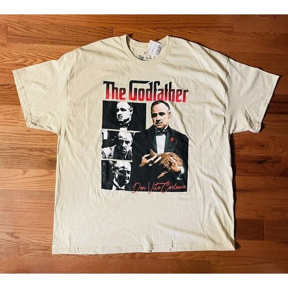 The Godfather Don Vito Corleone Mens 3XL All Over Print Graphic Tee - Picture 1 of 4